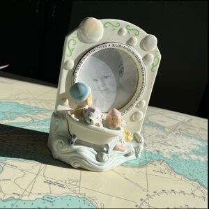 Vintage Hallmark Rub-A-Dub-Dub Three Pups in a Tub Baby Frame